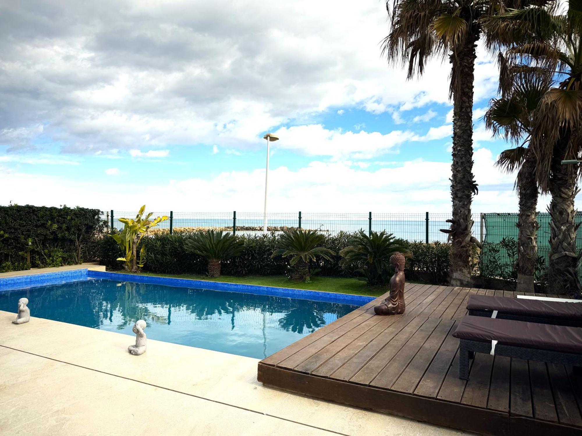 Casa Del Mar, Piscina Privada Frente Al Mar Villa Cullera Exterior photo